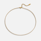 Sabine Gold Crystal Necklace