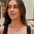 Sabine Gold Crystal Necklace