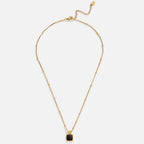 Sylvia Black Pendant Necklace