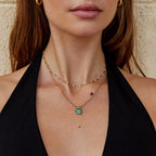 Claudine Green Pendant Necklace
