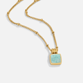 Claudine Green Pendant Necklace