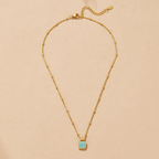 Claudine Green Pendant Necklace