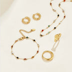 Elysia Beaded Stone Necklace
