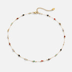 Elysia Beaded Stone Necklace