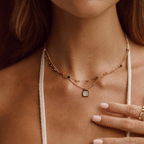 Elysia Beaded Stone Necklace