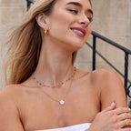 Yvette Beaded Stone Necklace