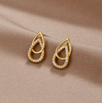 Sia Teardrop Link Earrings