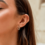 Sia Teardrop Link Earrings