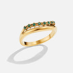 Adeline Emerald Layered Ring