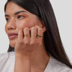 Adeline Emerald Layered Ring