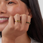 Adeline Emerald Layered Ring