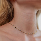 Black Beaded Necklace