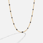 Black Beaded Necklace