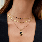 Black Beaded Necklace