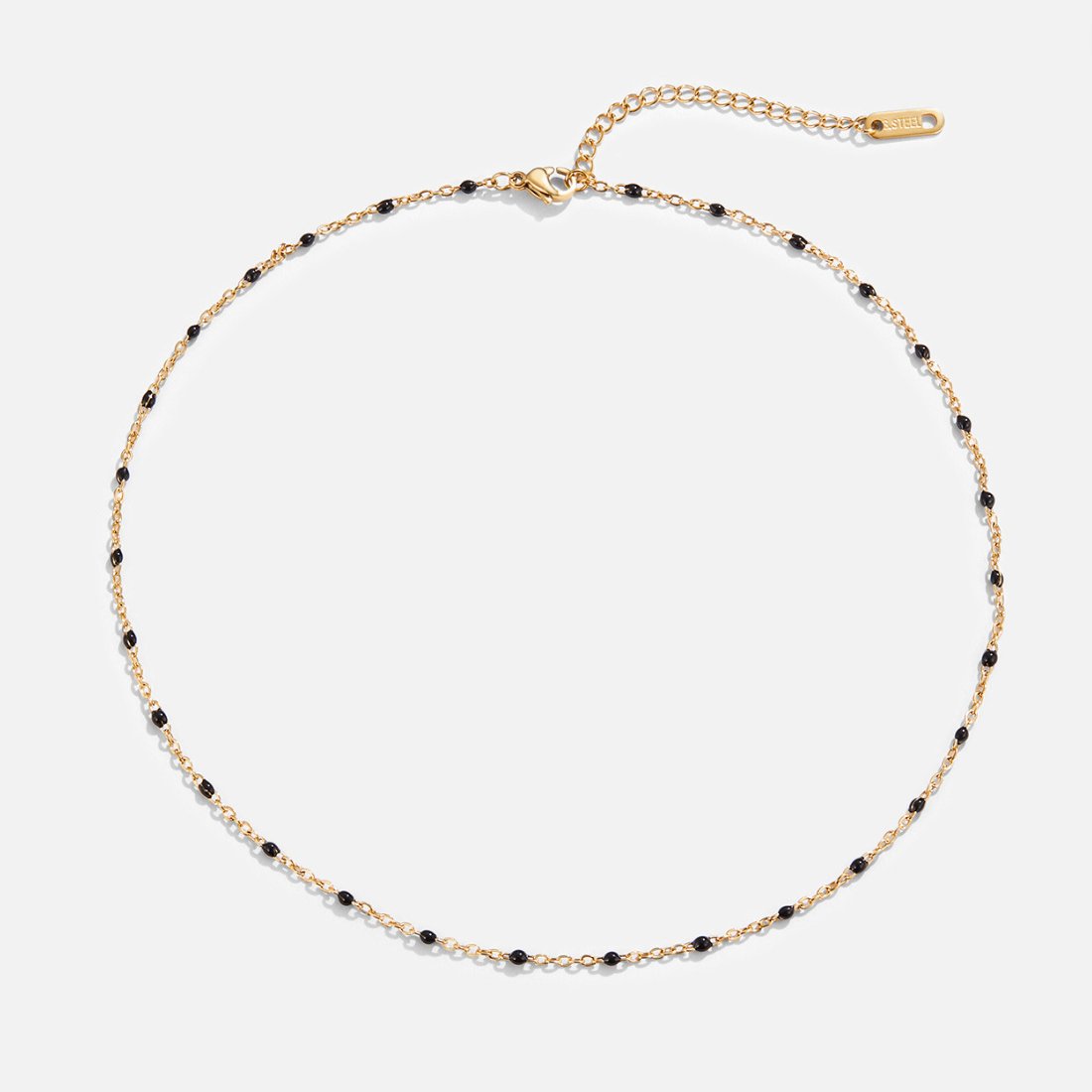 Black Beaded Necklace