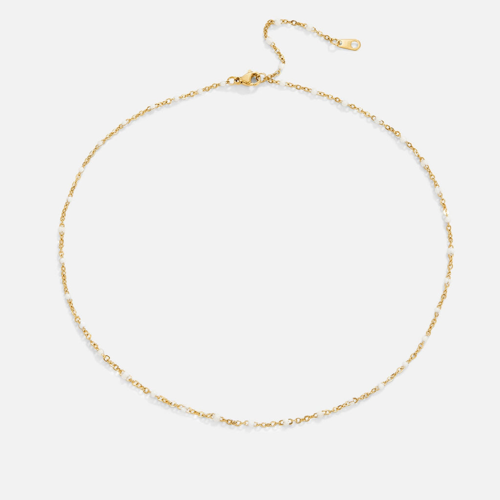 The White Beaded Necklace