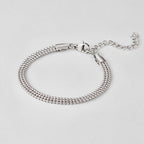 Silver Beaded Chain Bracelet