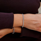 Silver Beaded Chain Bracelet