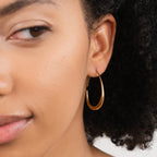 Daphne Gold Hoop Earrings
