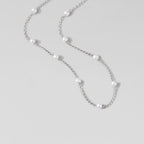 Zora Pearl Silver Necklace