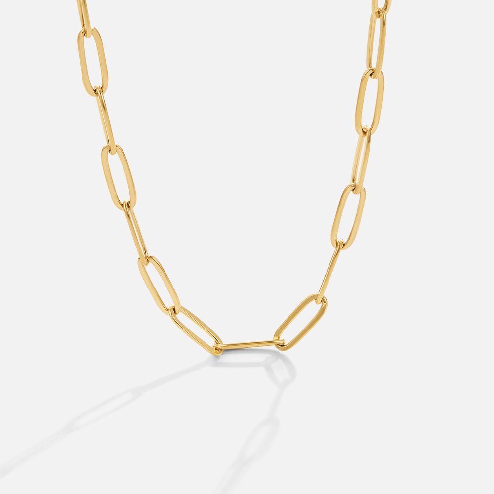 The Paperclip Gold Necklace