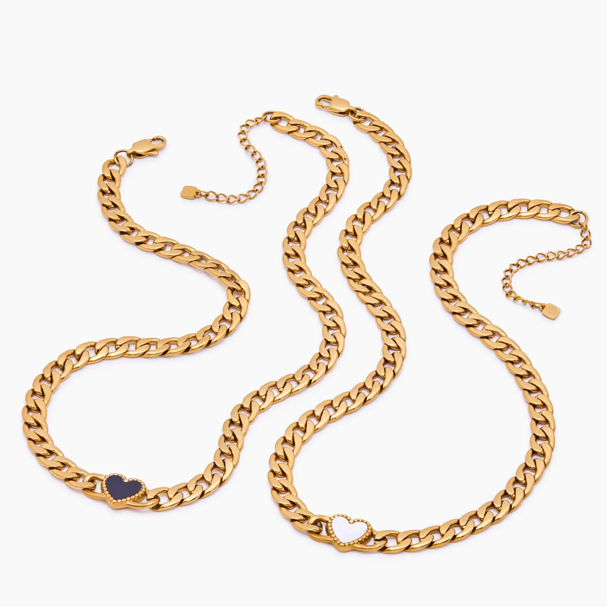 Collier chaîne à maille gourmette Ember Heart
