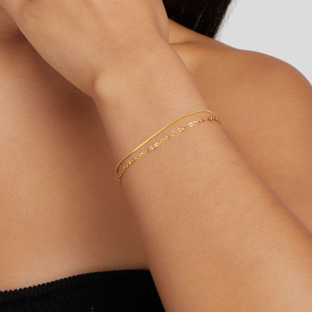 Astrid Gold Layered Bracelet