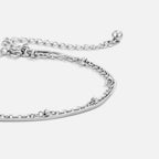 La Sorelle Silver Layered Bracelet