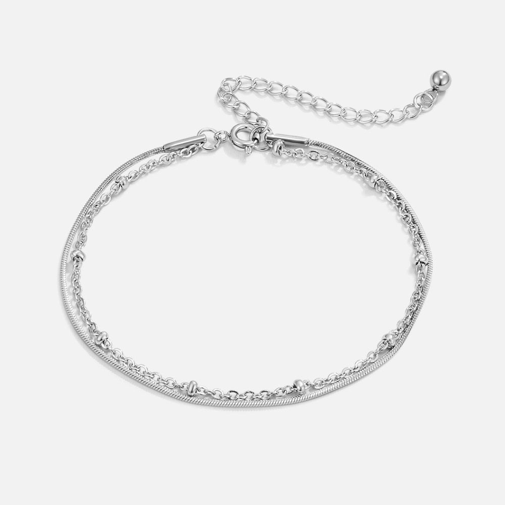 La Sorelle Silver Layered Bracelet