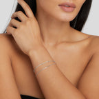 La Sorelle Silver Layered Bracelet