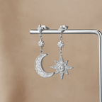 Silver Night Earrings