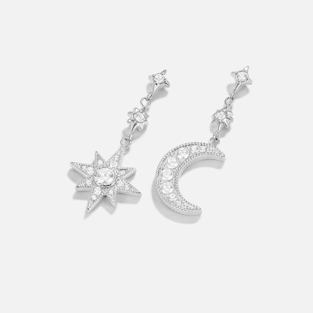 Silver Night Earrings