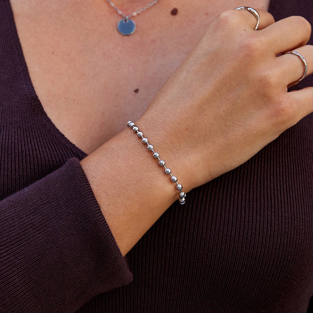 Silver Elira Bead Bracelet