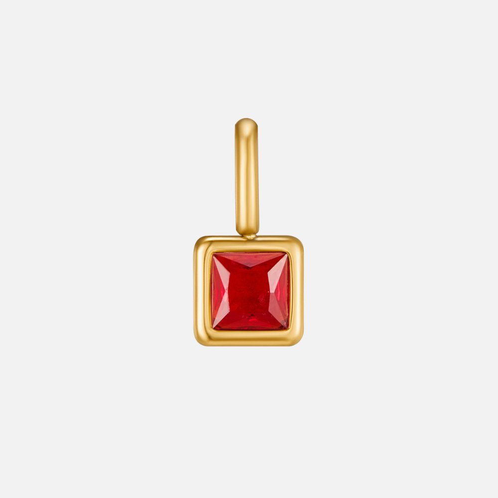 Squared Birthstone Necklace