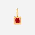 Squared Birthstone Necklace