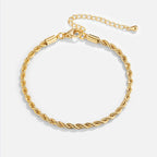 Twisting 18K Gold Bracelet