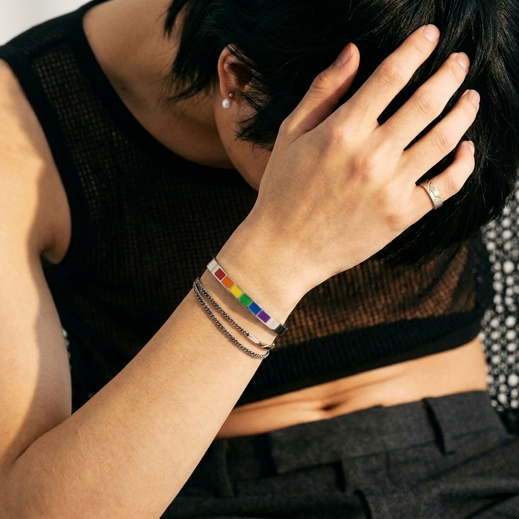 Rainbow Cuff Bracelet