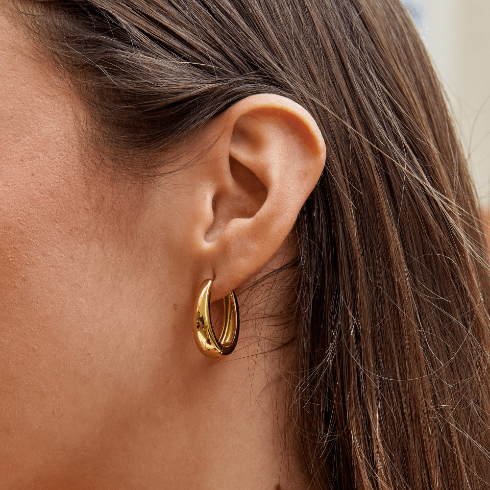 Ophelia Gold Hoop Earrings