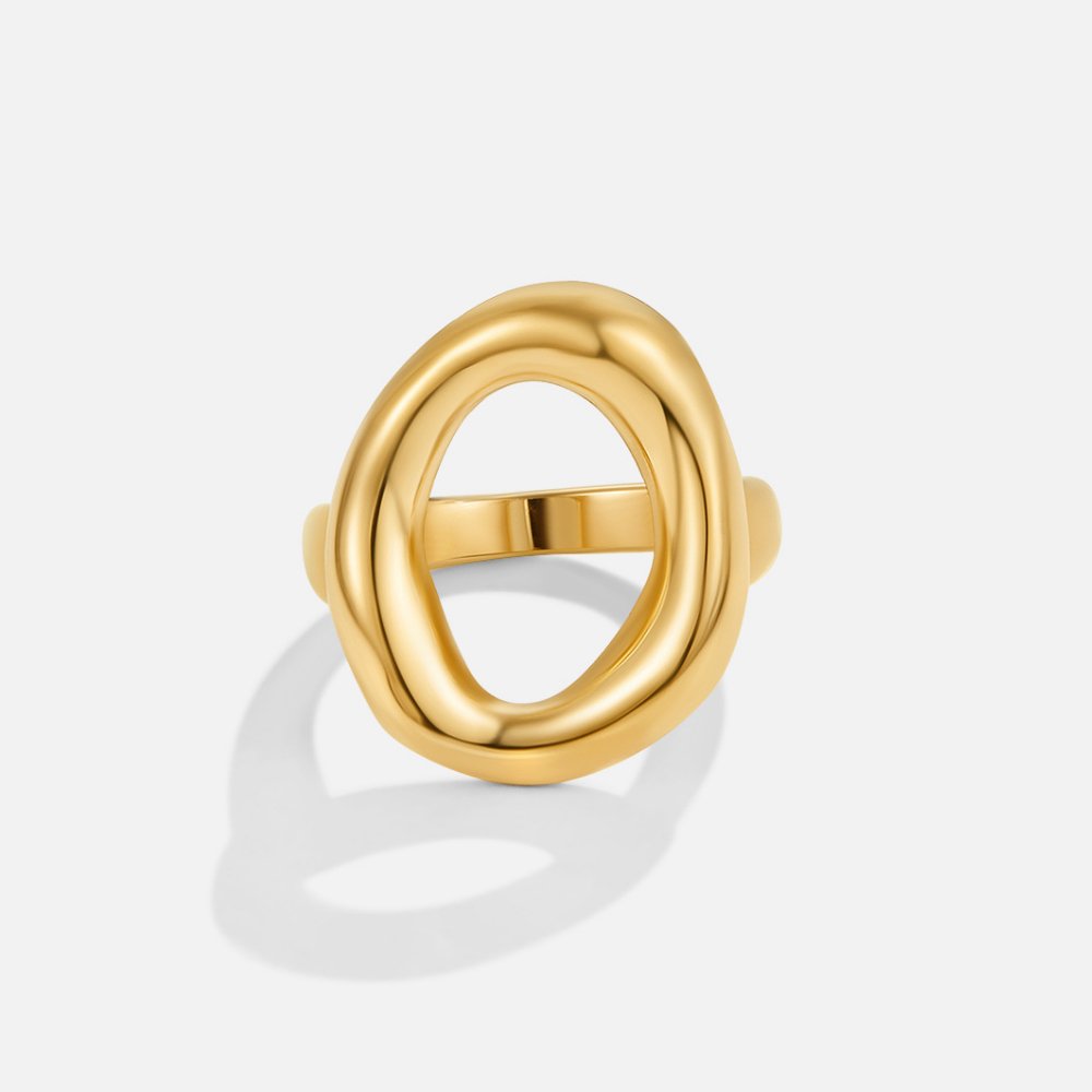 Alina Melted Gold Ring