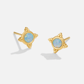 Vintage Blue Stud Earrings