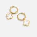 The White Clover Hoop Earrings