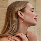 The White Clover Hoop Earrings