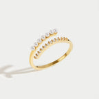Camille  Pearl & Crystal Ring